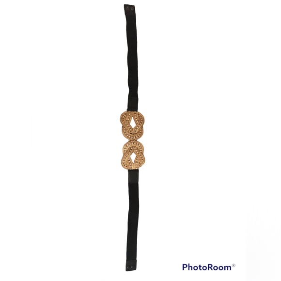 Vintage belt gold with crystals. One size fits all. - Picture 2 of 6